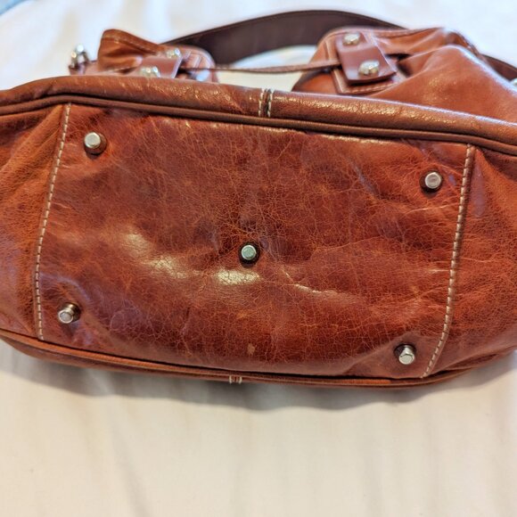 Francesco Biasia Brown Leather Handbag - Picture 9 of 10